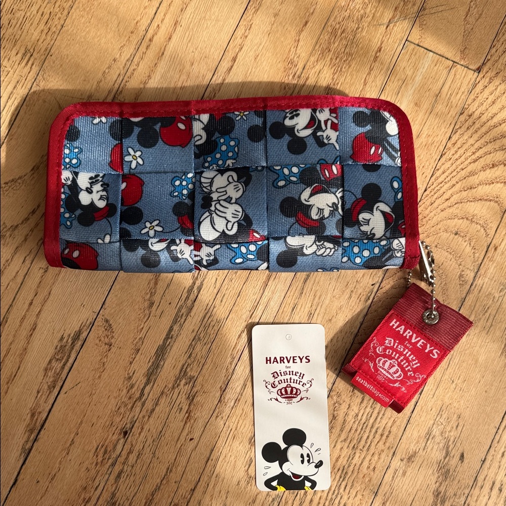 Harveys Wallet with Mickey Mouse - Red and Blue
